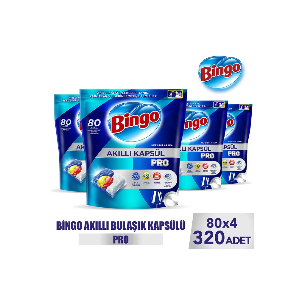 Akıllı Kapsül Pro Bulaşık Makinesi Deterjanı Tableti 320 Adet