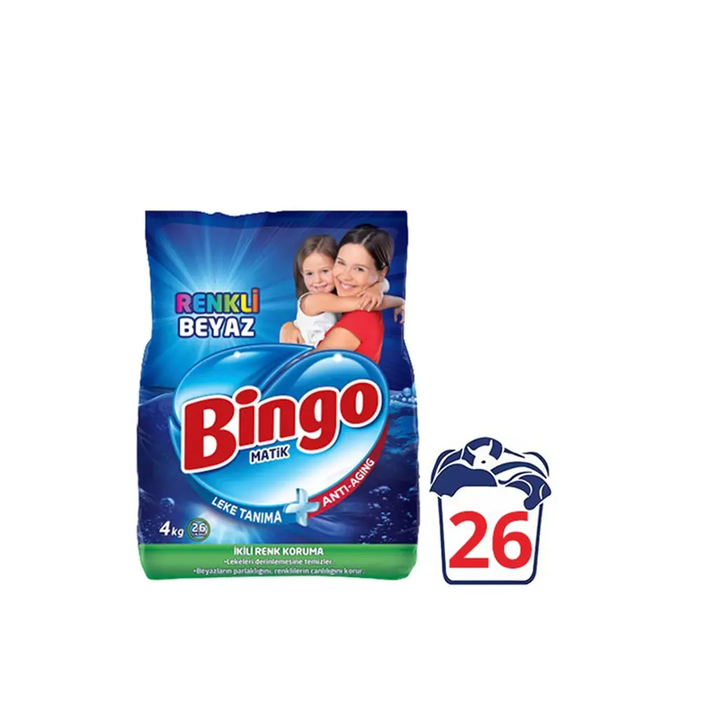 BINGO MATIK CAM.DET. RENKLI & BEYAZ 4 KG 50002813-50002814