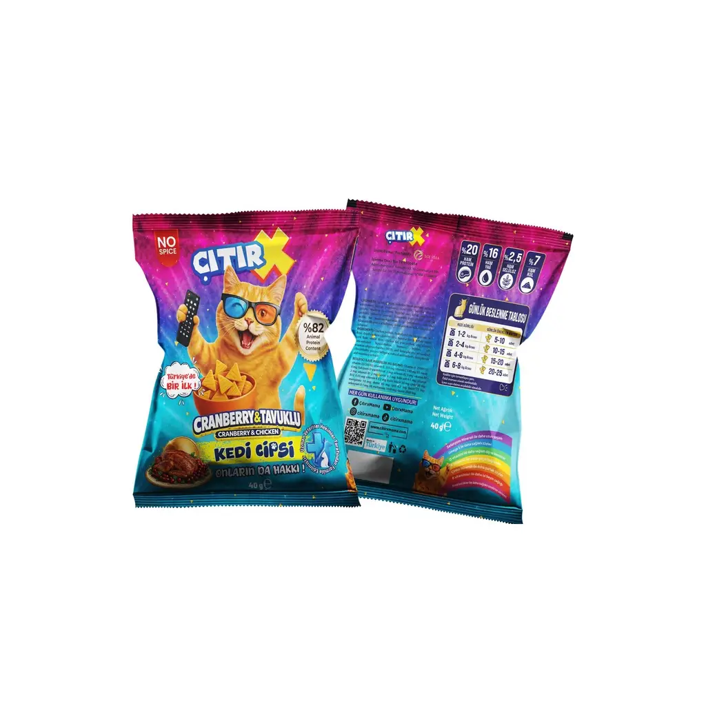CITIRX KEDI CIPSI 40 GR CRANBERRY VE TAVUKLU