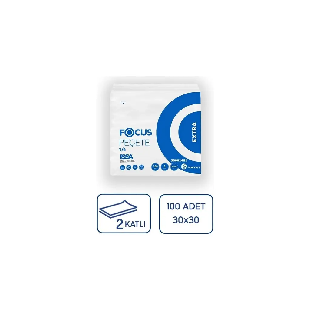 FOCUS EXTRA PECETE 30*30 100 LU-5038149-50001481*24 ADET