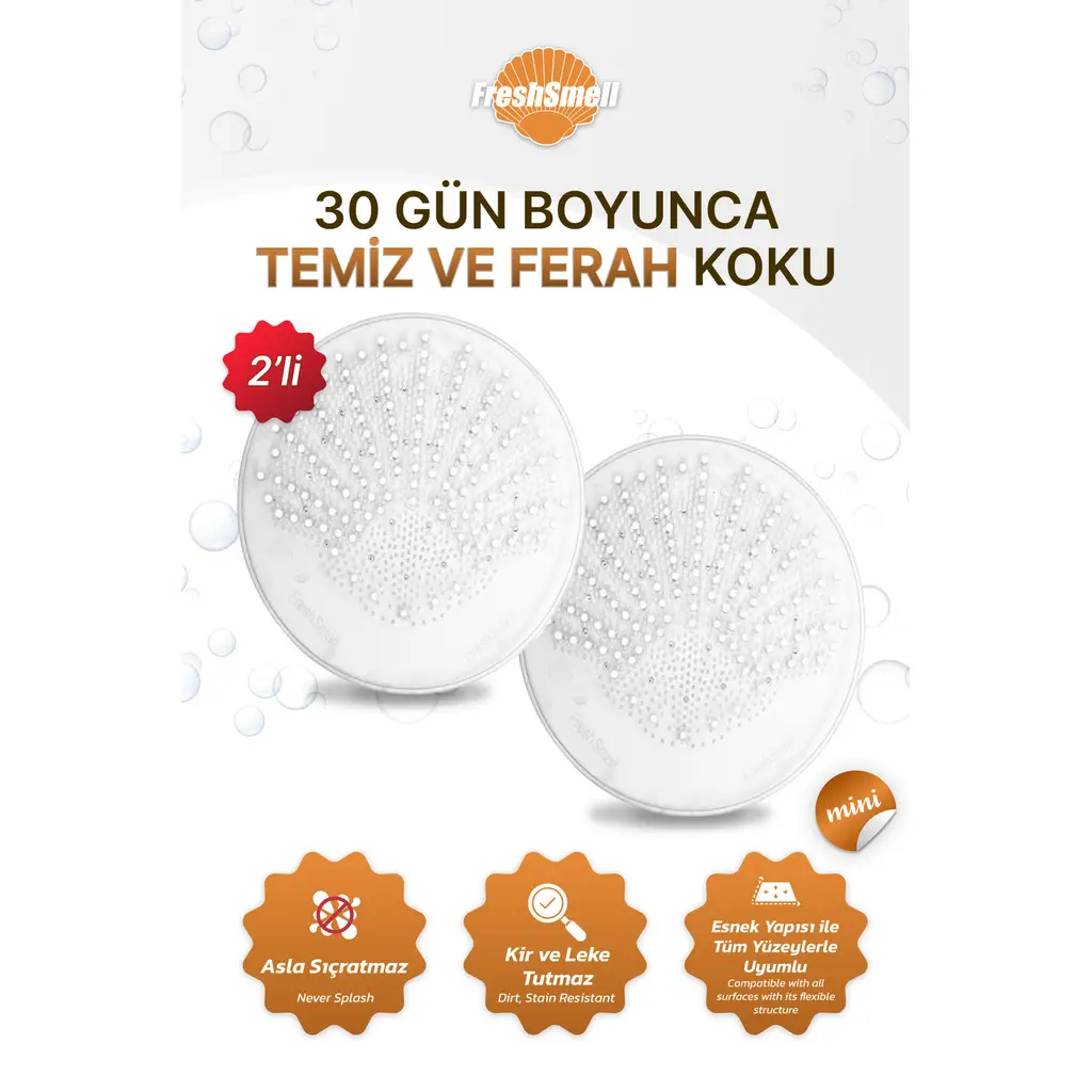 FRESH SMELL PISUVAR SUZGEC SILIKON MINI BEYAZ SABUN 2 Lİ SET 
