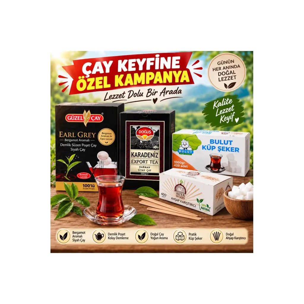 ÇAY ŞEKER KARIŞTIRICI 4 LÜ SET 