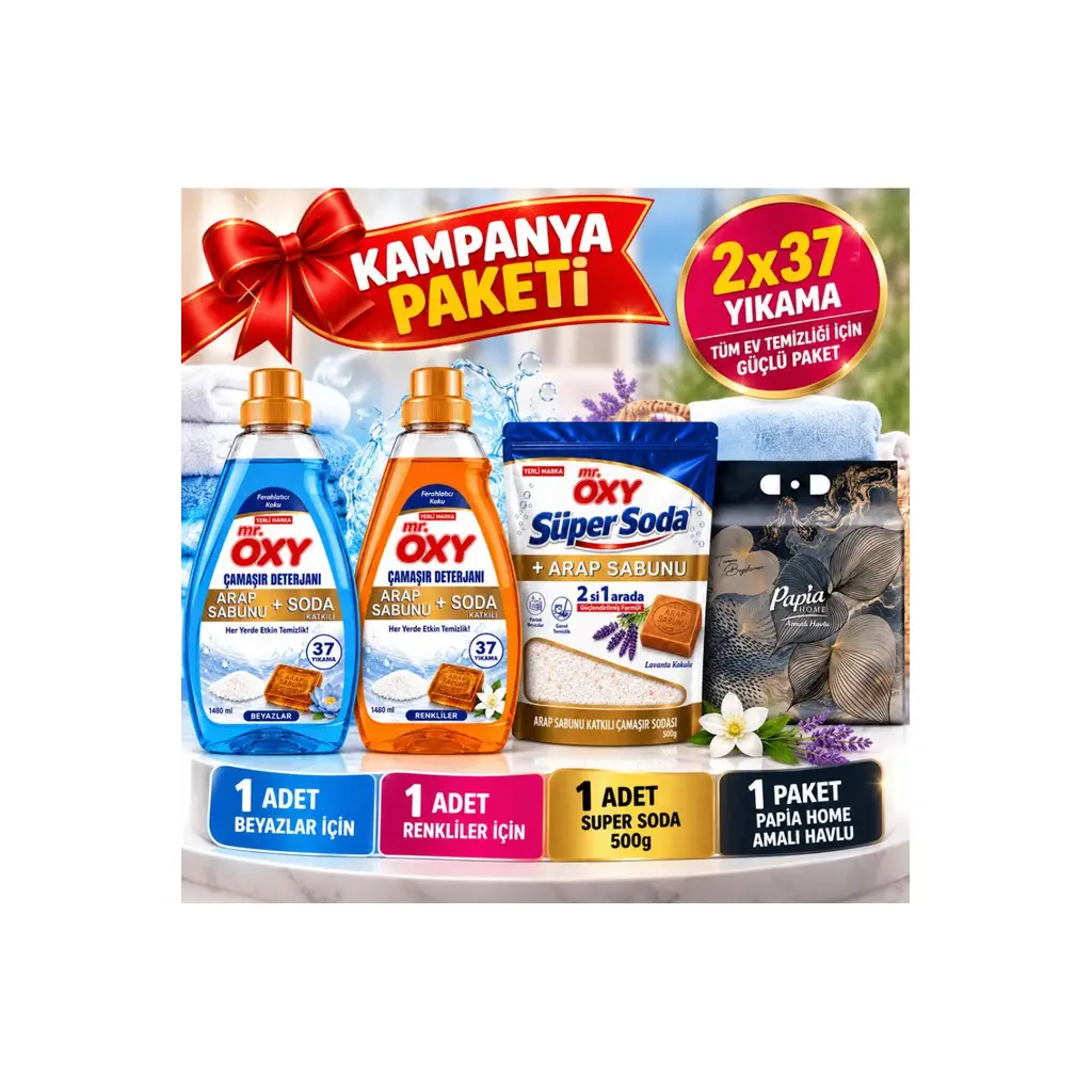 OXY CAMASIR YIKAMA 4 LÜ SET 
