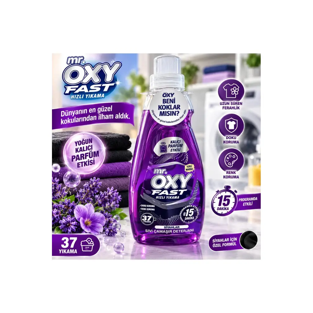 OXY FAST SIVI CAMASIR DETERJANI SIYAH 1480 ML *MOR*
