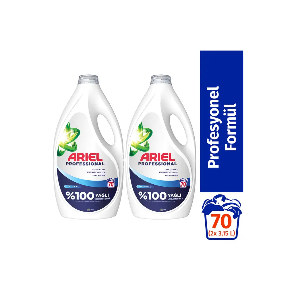 Professional Sıvı Çamaşır Deterjanı Mükemmel Beyazlar 70 Yıkama x2
