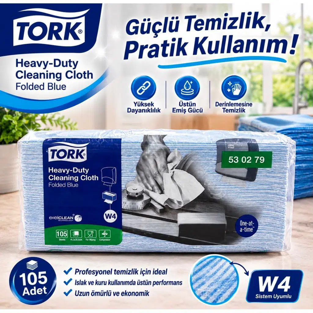 TORK NONWOVEN TEM.BEZI Z KATLI MAVI 105 LI 